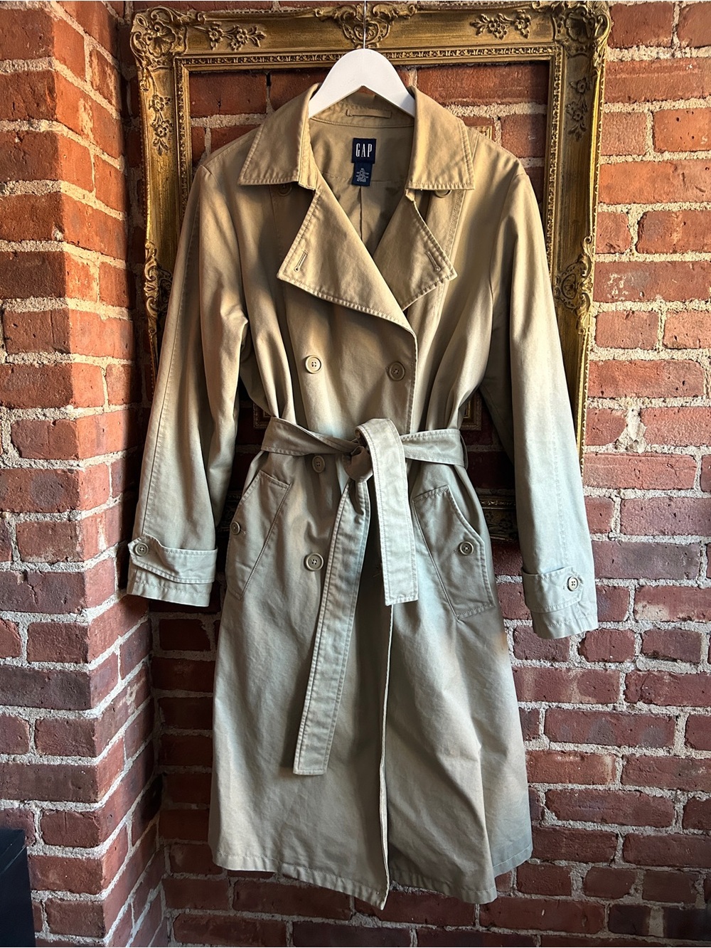 Vintage GAP Cotton Khaki Trench Coat
